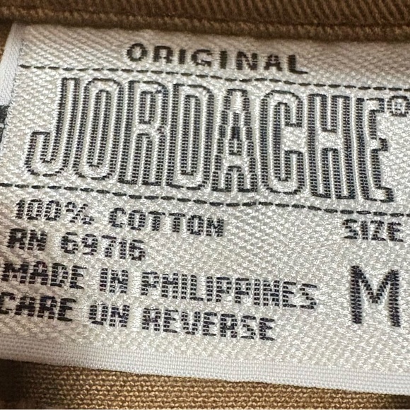 Jordache Tan Vintage Cotton Vest size medium - Picture 2 of 3